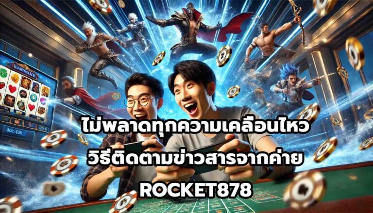 ไม่พลาดทุกความเคลื่อนไหว วิธีติดตามข่าวสารจากค่าย ROCKET878-2